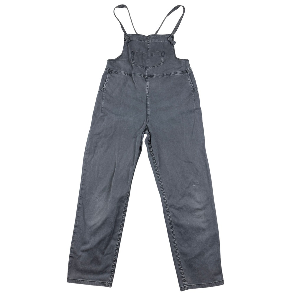 Anthropologie Pilcro Denim Overalls Women XS Gray Jumpsuit Retro Boho Straps